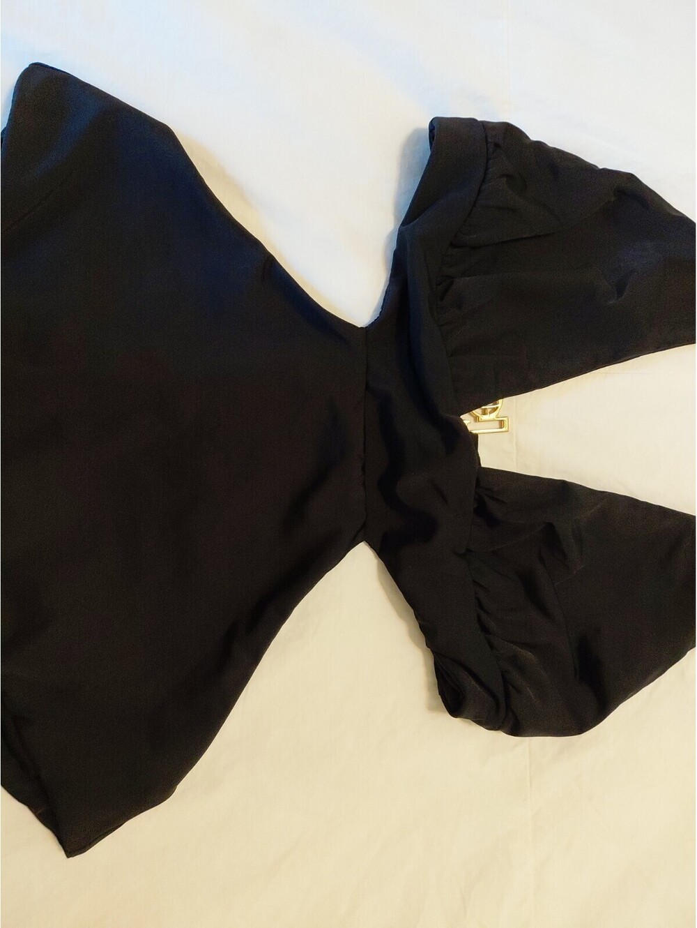 Beach Bunny 1 Piece Bathing Suit Black Siz M Excellent Condition #254 - Picture 3 of 8